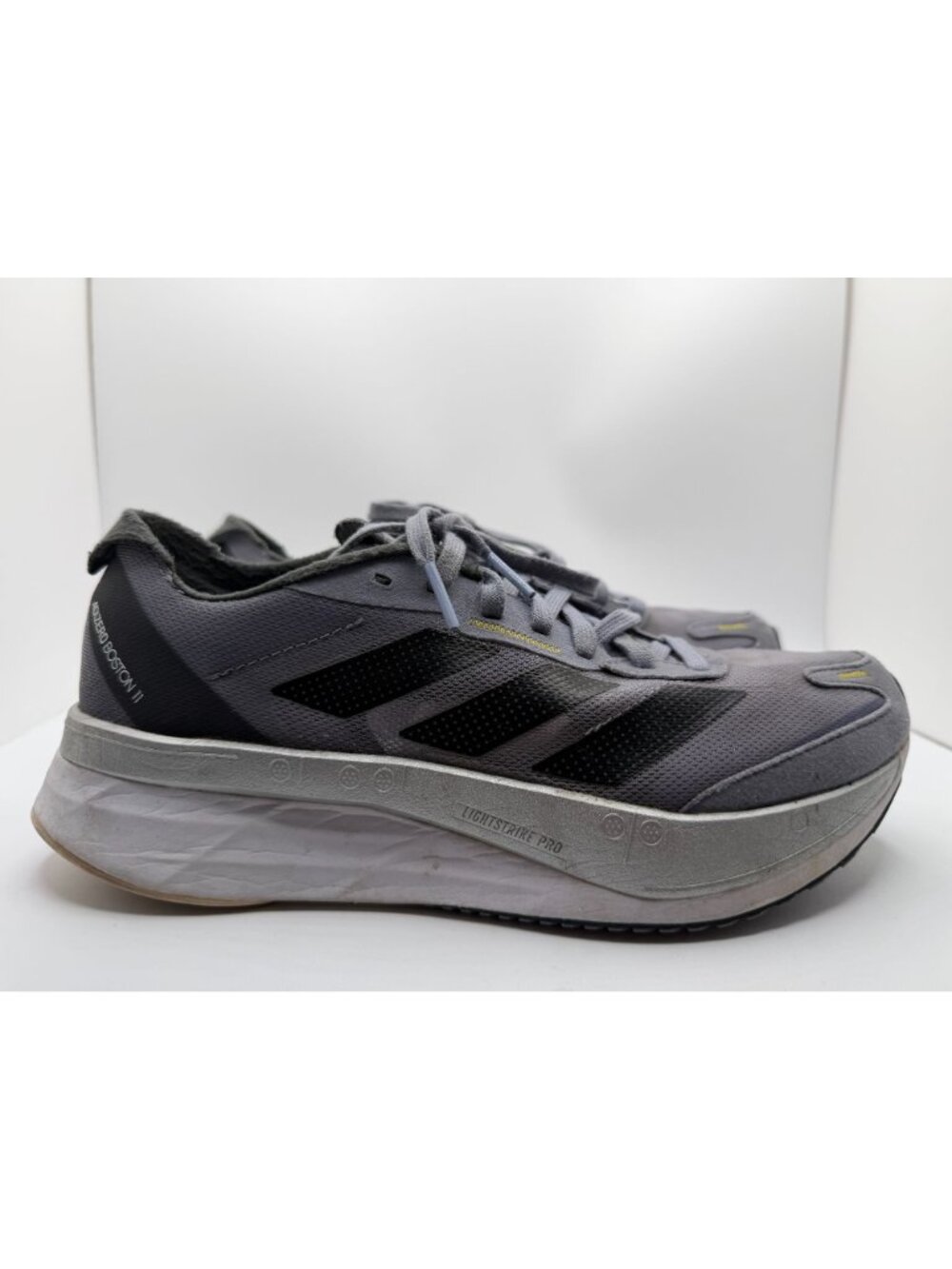 Adidas Adizero Boston 11 Running Sneakers Women's Size 7.5 Silver Violet/Black - Picture 9 of 16
